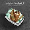 Square Pill Box Hug Tree Sloth Pill Case 2 Compartment for Purse Cute Metal Pill Organizer Portable Travel Pillbox Mini Small Pill Container Holder to Hold Vitamins Fish Oil Supplements view 3