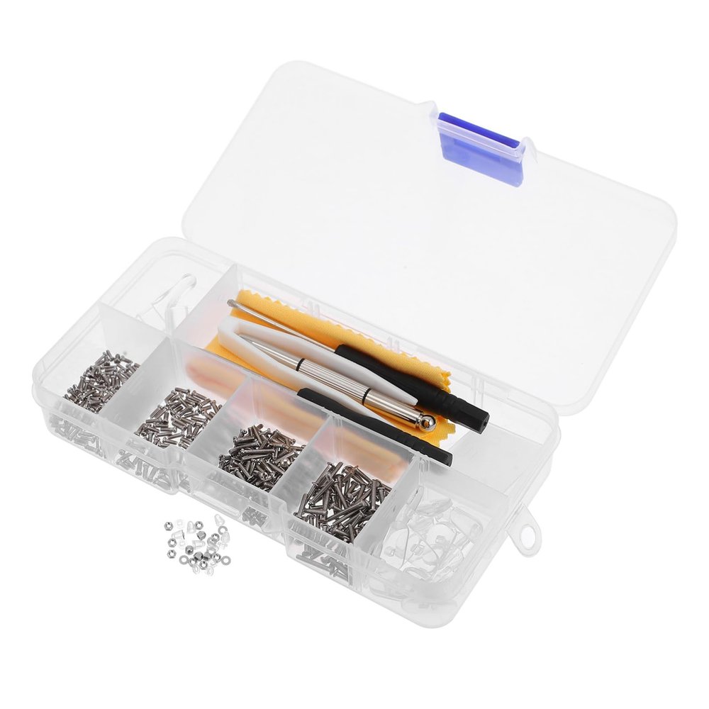 COOLHIYA Eyeglasses Repair Kit Screws and Nuts Tool for Quick Repairs of Glasses and Sunglasses Convenient and Compact Eyewear Maintenance