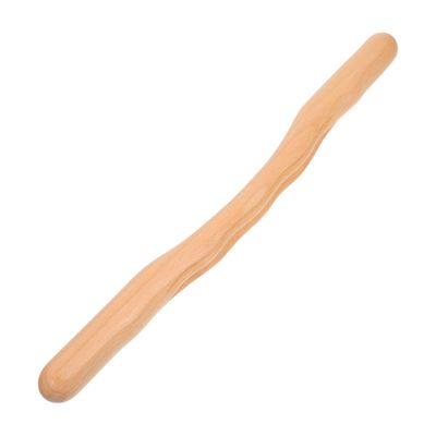 FRCOLOR Wooden Body Massage Stick for Back and Shoulders Durable Guasha Tool for Enhanced Circulation and Relaxation Compact Rolling Bead Massager Go Therapy