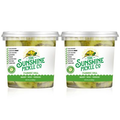 Florida's Favourite Snacking Pickle by The Sunshine Pickle Co - Classic Dill - 2 Packs
