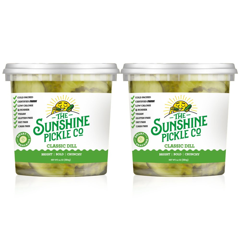 Florida's Favourite Snacking Pickle by The Sunshine Pickle Co - Classic Dill - 2 Packs