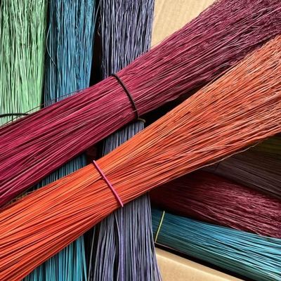 Broomcorn 16" 1/2 lb Bundles, Rainbow of Colors to Choose from, Broom Straw, Broom Grass hurl, Broom Corn, Kitchen Witch Crafts and Florals (Natural)