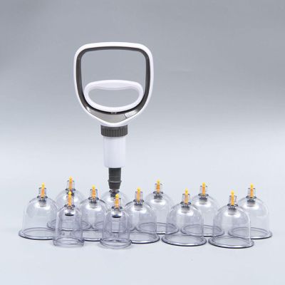 MTTXY Cupping Therapy Set, 12pcs Traditional Chinese Therapy Cupping Kit, Cupping with Case Pump Vacuum Suction Cups for Salon Or Home Use