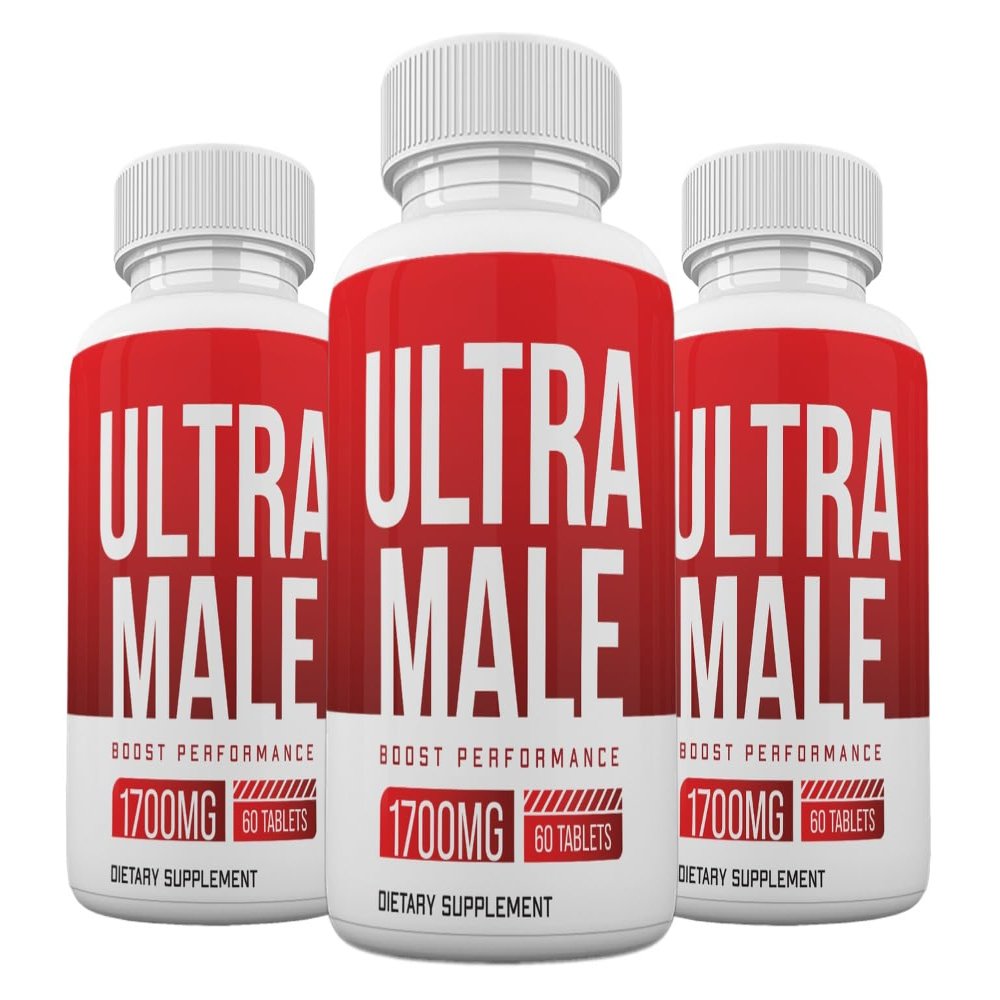 (3 Pack) Ultra Male Pills, Power Ultra Male Supplement Advanced Formula, 180 Count