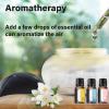 Air Aroma Diffuser - Colorful Night Light and Soothing Water Flow Sound - Suitable for Children, Pets and Smokers - Suitable for Home, Office - 3 x 10 ml Essential Oil Aroma Freshener - Black view 2