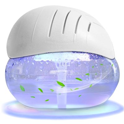 Air Aroma Diffuser - Colorful night light and soothing water flow sound - Suitable for children, pets and smokers - Suitable for home, office - 3 x 10 ml Essential Oil Aroma Freshener - White