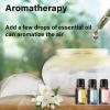 Air Aroma Diffuser - Colorful night light and soothing water flow sound - Suitable for children, pets and smokers - Suitable for home, office - 3 x 10 ml Essential Oil Aroma Freshener - White view 2