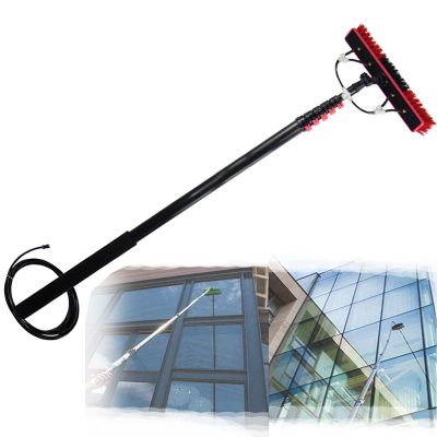 Solar Panel Cleaning Brush,Glass Cleaning Brush,Cleaner Water Fed Pole Kit for Cleaning Outer Window Glass,Tile Walls,Glass Curtain Wall,Solar Panel (3.6m-7.2m),6M