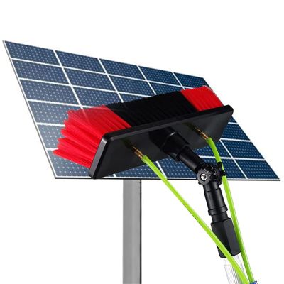Photovoltaic Panel Cleaning Window Clean 5-12M Water Fed Extendable Cleaner Conservatory Roof Cleaning Tools/10M Rod/30/50Cm Brush Head Windows Cleaning Washing Tool/9M/29.5In/30Cm
