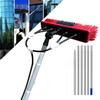 3m-9m Adjustable Solar Panel Cleaning Brush and Pole, Window Cleaner Brush & Water Fed Pole Kit, Solar Panel Cleaning System Window Washing Equipment Tool,5M/35cm Brush Head view 1