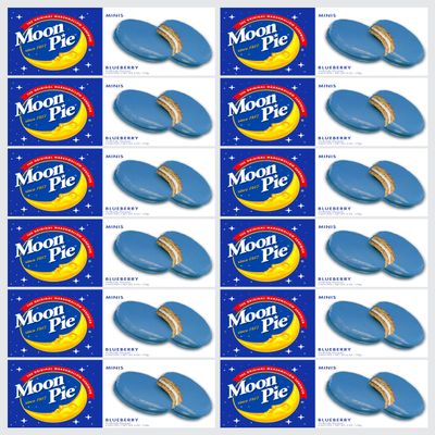 Marshmellow-Cookies Bulk 72 Individually Wrapped Moon Pie 12 Boxes 6 Each Box Case lot x 1 (Blueberry) Business discounts for bulk quantities
