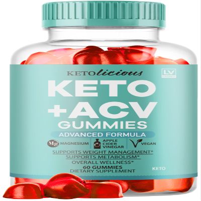 Ketolicious Keto ACV Gummies, Ketolicious Gummys Advanced Formula 1050MG, All Natural Premium Plus Apple Cider Vinegar Gummy Maximum Strength Gomitas Reviews, 60 Gummies for 1 Month