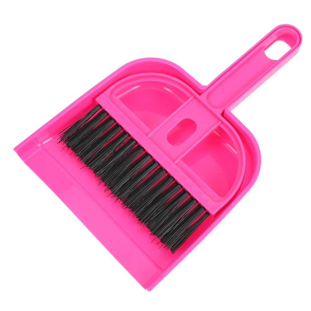 minkissy Mini Dustpan and Brush Set Compact Hand Broom with Soft Bristles for Desktop Keyboard Pet Cages and Bed Cleaning Space-Saving Design Small Sweeper for Precise Household Use