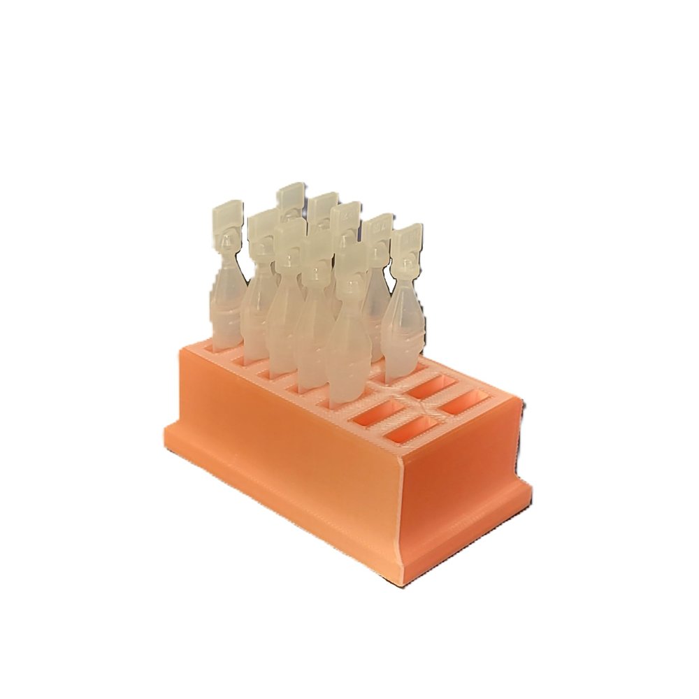 Eye Drop Vials Holder & Storage - Single-Use Disposable Eye Drop Vials - Holds 14 Single Use Disposable Vials - Znet3D (Pink)