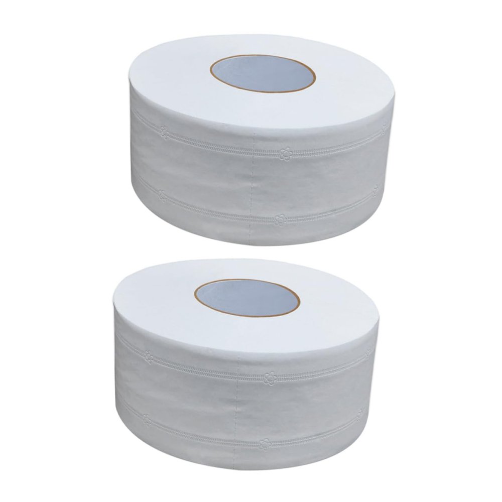 minkissy Large Roll Black Toilet Paper Quilted Soft Double Rolls for Household Office Use