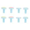 BIUDECO 8pcs Electric Nail Drill Replacement Grinding Heads for Safe Nail Trimming Ergonomic Design for Use Material Blue Base view 1