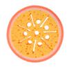 FOYTOKI Wash Sponge Fruit-Shaped Cleaning Sponge for Dishwashing and Kitchen Use Strong Decontamination Eraser Brush Orange Color for Kitchenware and Furniture Cleaning view 1