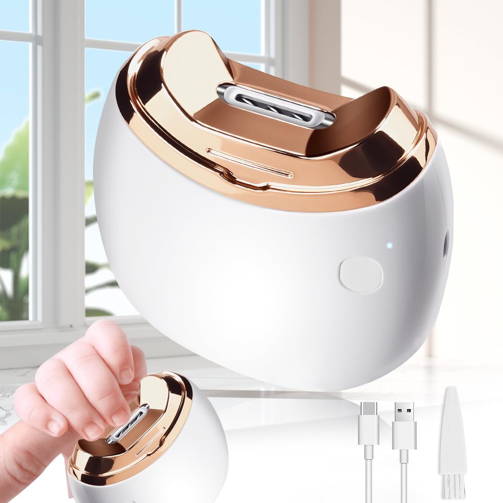 Electric Nail Clipper, Automatic Nail Clipper, 2-Speed Adjustable, USB Rechargeable Safe Automatic Baby Electric Nail Trimmer, Suitable for Babies, Children, Adults and The Elderly