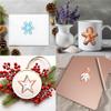 8pcs Blue Icing Christmas Gingerbread Cookies UV DTF Cup Stickers, Waterproof Sticker Pack for Decorating Mugs, Cups,DIY Art Supplies view 3