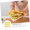 Unomor 100pcs Yellow Plaid Kraft Paper Sandwich Bags Grease-resistant Wrapping Paper for Cafes view 2