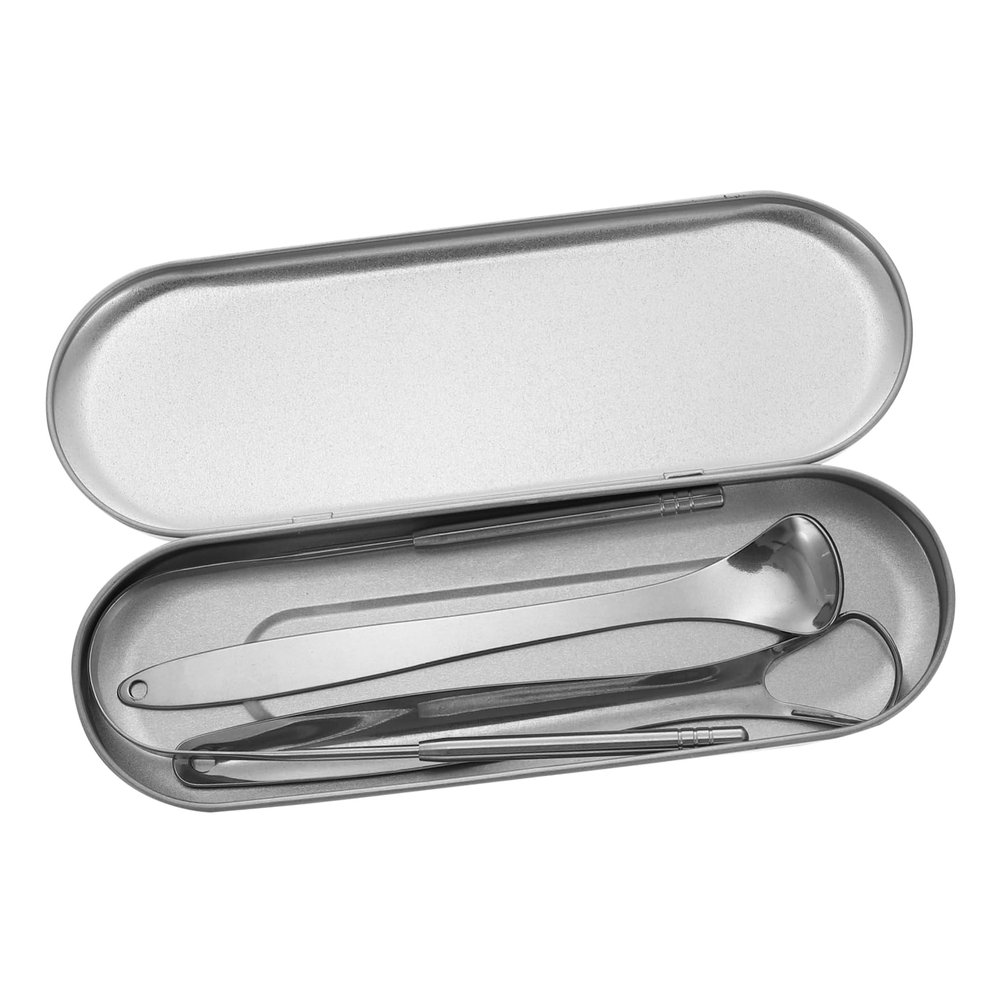 FOYTOKI Ergonomic Stainless Steel Tongue Scraper Oral Health Tool Easy Operation for Travel