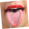 FOYTOKI Ergonomic Stainless Steel Tongue Scraper Oral Health Tool Easy Operation for Travel view 2