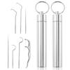 7 Pcs Stainless Steel Toothpick Set, 2024 Premium Toothpicks Cleaning Kit for Outdoor Camping Traveling, Reusable Toothpick Set(14) view 1