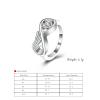 BIAIHQIE Wing Cremation Ring for Ashes Memorial Urn Jewelry Human Pet Ash Holder Stainless Steel Inlaid Crystal Funeral Keepsake-8-Gold view 2