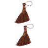 PLAFOPE 2pcs Mini Cleaning Broom Soft Bristle Brush Lightweight Household Cleaning Tool Handle for Dusters for view 1