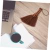 PLAFOPE 2pcs Mini Cleaning Broom Soft Bristle Brush Lightweight Household Cleaning Tool Handle for Dusters for view 4