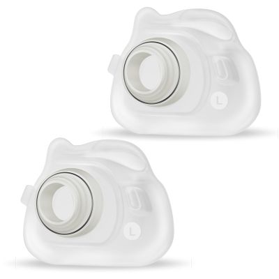 2 Packs Reliable Silicone Cushion for AirFit F40 Full Face Replacement Cushion (L)