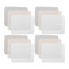 COOLHIYA 12pcs Suede Lens Cleaning Cloths for Eyeglasses Jewelry Screens Soft Lint Wipes for Polishing and Smudge Removal in Beige Gray and White view 1