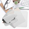 COOLHIYA 12pcs Suede Lens Cleaning Cloths for Eyeglasses Jewelry Screens Soft Lint Wipes for Polishing and Smudge Removal in Beige Gray and White view 4