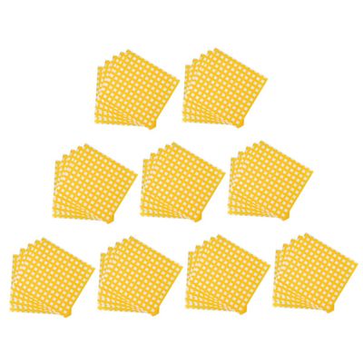 PRETYZOOM 100pcs Fried Food Packaging Papers Yellow Checkered Sandwich Wraps Grease Resistant Food Wrap for Restaurants Cafes and Home Use Chic Decorative Design for Stylish Presentation