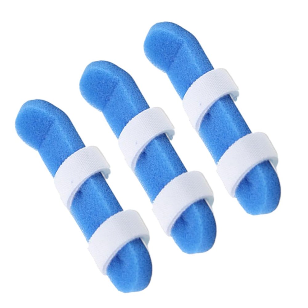 BCOATH 3pcs Protective Finger Splint Sleeve Durable Fracture Support Brace for Finger Immobilization Alleviates Swelling and Pain Breathable Design Fits All