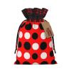 YHNNHJUJ Christmas Drawstring Bags For Presents - Xmas Santa Bags, Candy Bag, Wrapping Gift Bags With Tags, Perfect For New Year & Xmas Holiday Party Goodies view 1