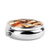 Abstract Art Paintings Round Mini Pill Box, 3 Compartment Pill Box, Portable Pill Box, can be Put into Wallet, Pocket, Light and Convenient view 3