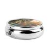 All Lights on fire Round Mini Pill Box, 3 Compartment Pill Box, Portable Pill Box, can be Put into Wallet, Pocket, Light and Convenient view 3