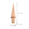 FELTECHELECTR Ice Cream Cone Molds 3pcs Wood Molding Set Egg Cone Roller for Homemade Treats Easy to Use view 2