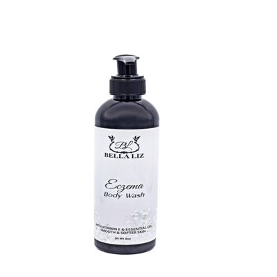 BELLA LIZ Eczema Relief Body Wash, Gentle Cleanser for Sensitive & Dry Skin, Moisturizing, Hydrating, Non Drying, Soft Smooth Skin, 8oz