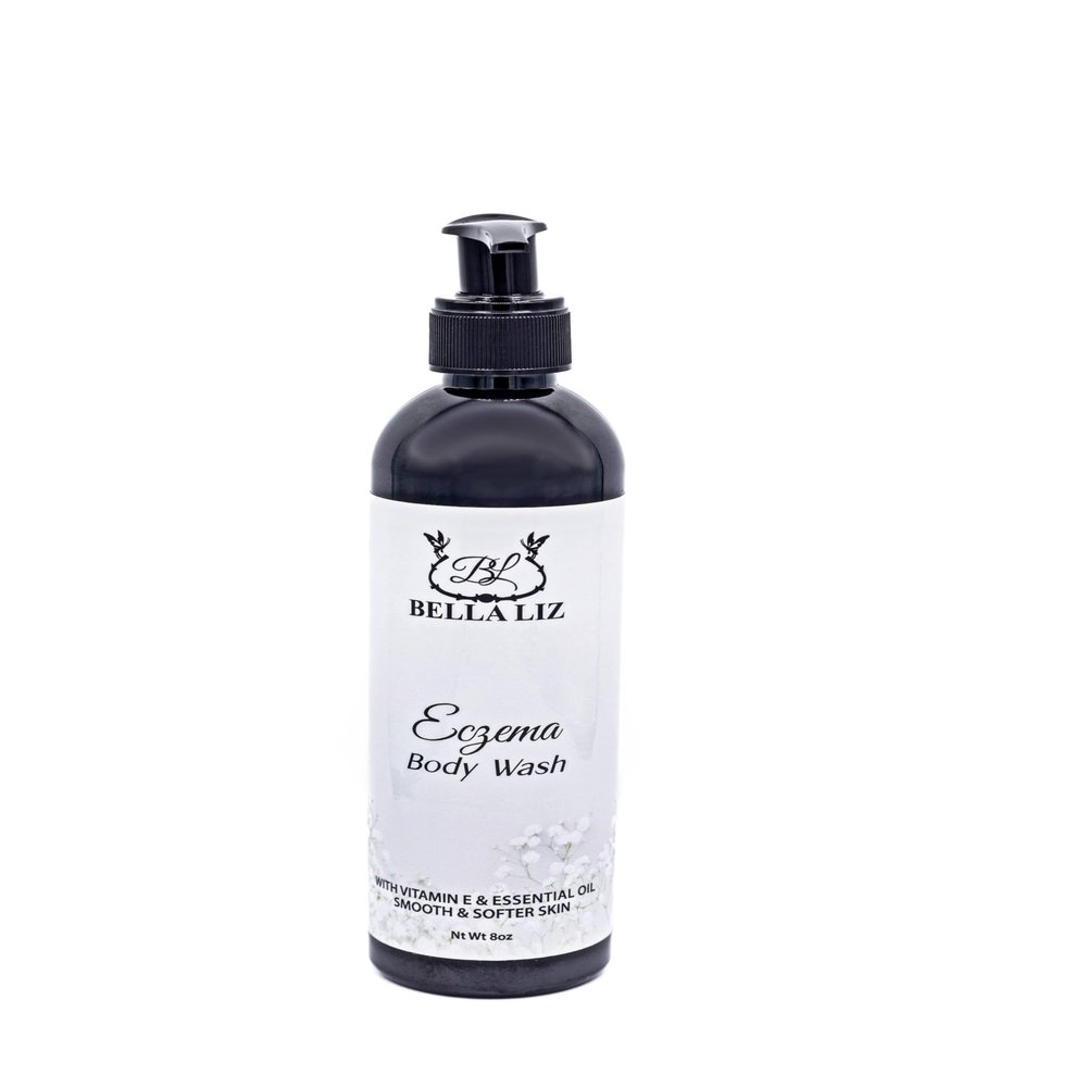 BELLA LIZ Eczema Relief Body Wash, Gentle Cleanser for Sensitive & Dry Skin, Moisturizing, Hydrating, Non Drying, Soft Smooth Skin, 8oz