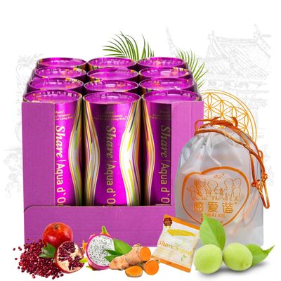 Share Aqua d'Oro Fermented Fruit & Veggie Drink (12 x 240ml) & Share Original Fermented Plum (3-pc) Naturally Fermented, Vegan, Crafted for a Unique Taste Experience, Sustainable Packaging