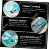 HAPINARY 5pcs Nail Clipper Magnifier Ergonomic Design for Safe Boy Girl Nail Care for Home Comfortable Grip for Easy Handling view 2