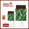 WEFFGDCFG Christmas Drawstring Gift Bags - Banana Leaf Green - Xmas Santa Sacks Bags, Candy Bag, Present Wrapping Bag, Christmas Ornaments, New Year, Holiday Party Goodies view 4