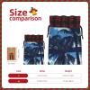 WEFFGDCFG Christmas Drawstring Gift Bags - Palm Tree Blue - Xmas Santa Sacks Bags, Candy Bag, Present Wrapping Bag, Christmas Ornaments, New Year, Holiday Party Goodies view 4