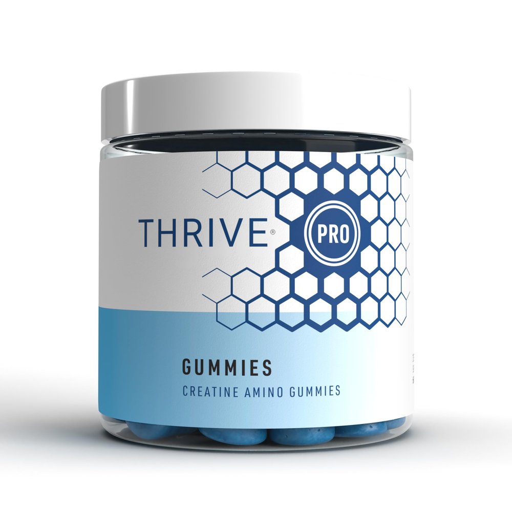 Le-Vel Thrive PRO Gummies - Creatine Nutritional Supplement Gummies, 60 Count - Supports Brain Function, Muscle Recovery, Endurance, 30 Servings