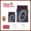 WEFFGDCFG Christmas Drawstring Gift Bags - Galaxy - Xmas Santa Sacks Bags, Candy Bag, Present Wrapping Bag, Christmas Ornaments, New Year, Holiday Party Goodies view 4