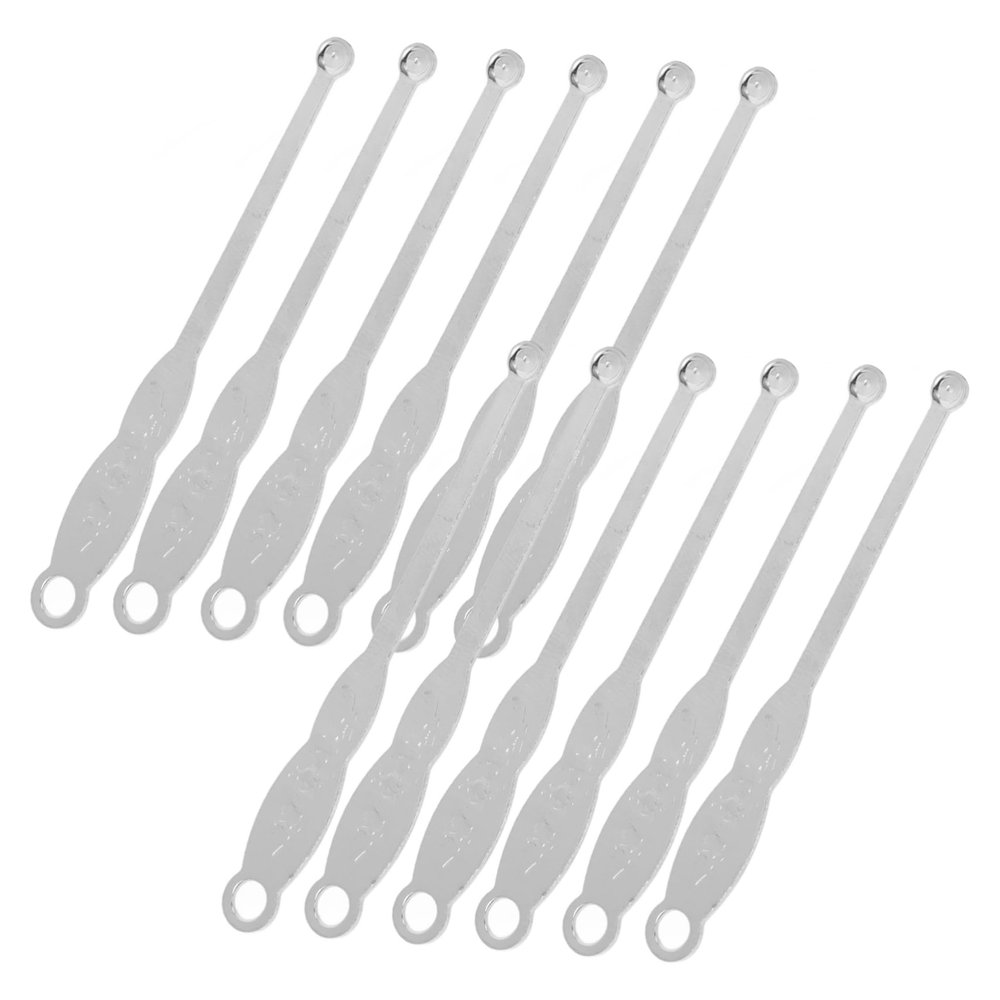 NOLITOY 100pcs Stainless Steel Ear Spoon Durable Ear Wax Remover for Home Use Portable Lightweight Skid-Resistant Design Cleaning Tool