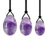 JPHHRP 3PCS Rose Quartz Yoni Egg Jade Ball Massage Wand Set Natural Stone Women Kegel Exercise Jade Egg,Pink,3PCS view 2