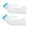 TOVINANNA 2pcs Dark Urinal Storage Bottle Portable Urine Jar for Men Urinal Leakproof Lid Pe Material Easy to Clean view 1